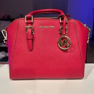 Red Michael Kors purse